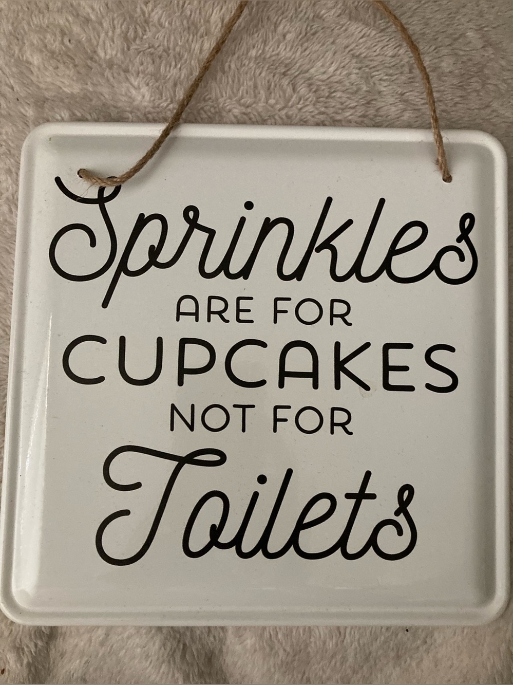 Sprinkles are for Cupcakes metal sign